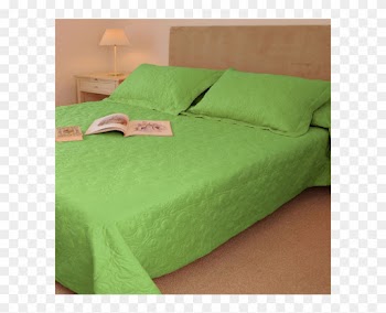 Quilt Microfibra Liso Bordado - Bed Frame