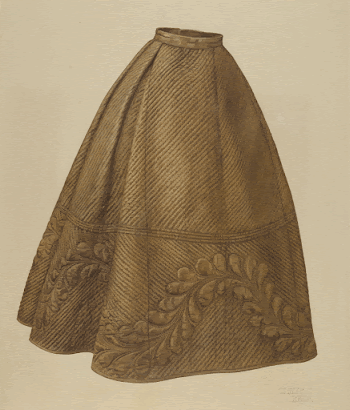 Quilted petticoat (1935&ndash;1942) by Julie | Free Photo - rawpixel