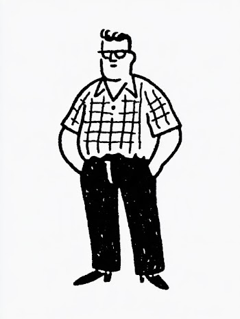 Quirky Cartoon Man Illustration