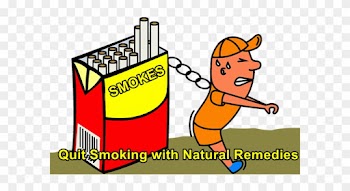 Quit Smoking With Natural Remedies - Cartoon