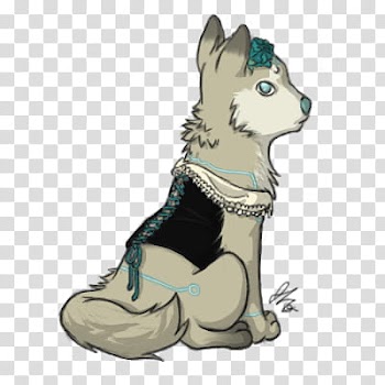 Quorra Halloween Lineart &#, gray dog illustration transparent background PNG clipart