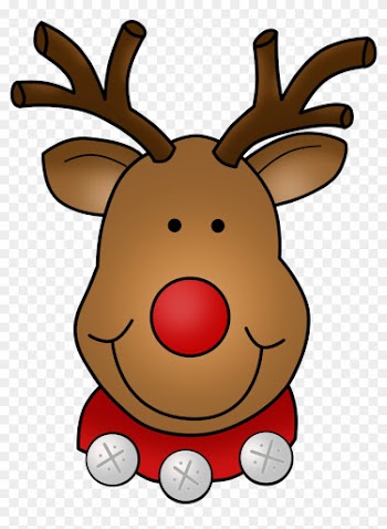 "dots" Of Fun Clip Art - Rudolph The Red Nosed Reindeer Face