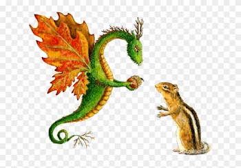 "dragon Art""flower Dragon" "heidi Buck"an Oak Dragon - Fantasy Nature Dragons