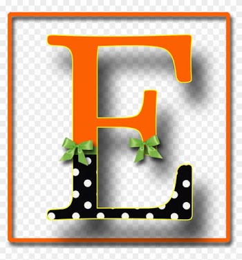 "halloween Polka" Png With Border Free Scrapbook Alphabet - Alphabet