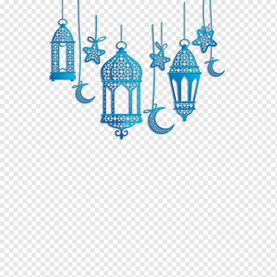 Quran Islam, Islamic lantern decorations, blue hanging decors, blue, lantern, pendant png