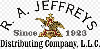 R A Jeffreys Distributing Co Logo Organization Brand Font - austin ribbon 
