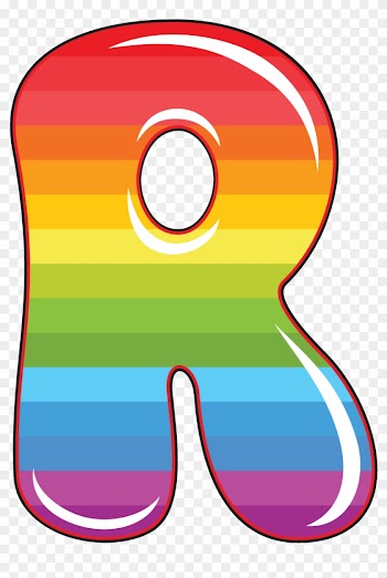 R Is For Rainbow, Baby Alphabet - Letter R Clip Art