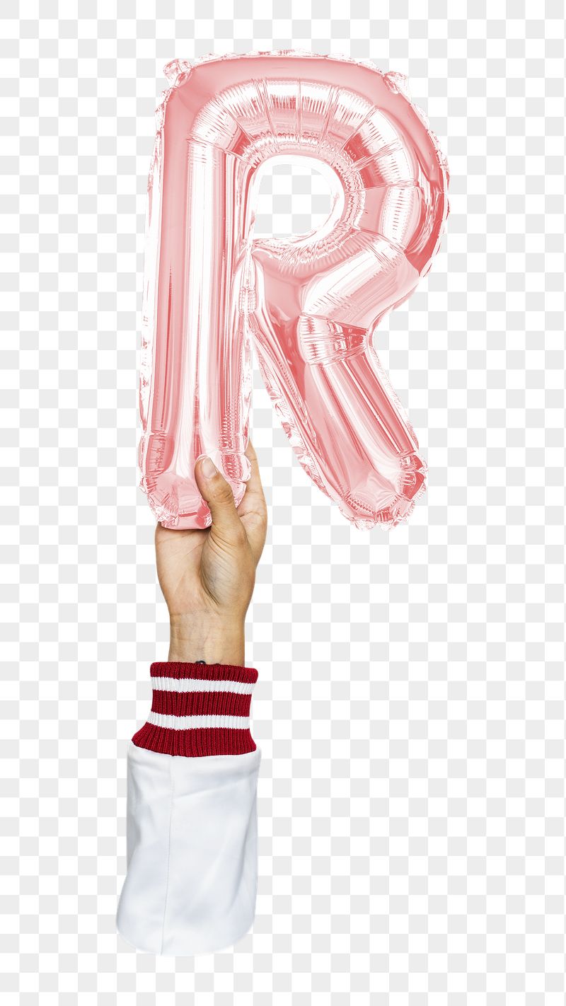 R letter balloon png sticker, | Free PNG - rawpixel