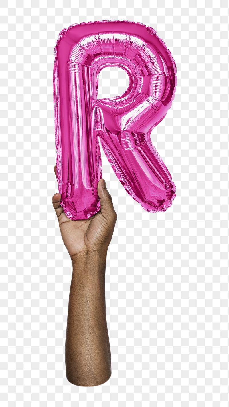 R letter balloon png sticker, | Free PNG - rawpixel