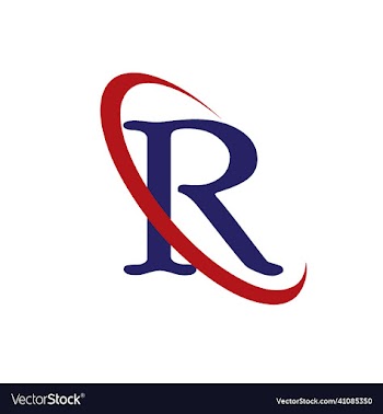 r letter logo template