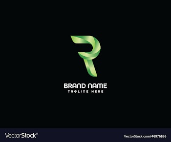 r monogram letter logo