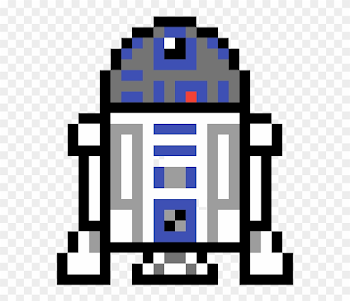 R2d2 - Pixel Art Star Wars R2d2 Clipart (#850227) - PinClipart