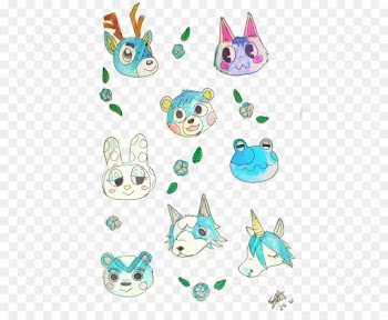 Rabbit, Animal Crossing New Leaf, Watercolor Painting, Animal Figure PNG