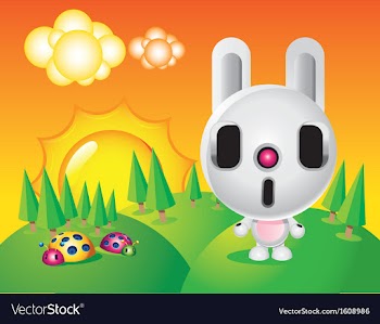 Rabbit Character vector image