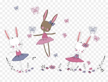 Rabbit Drawing - Hand-painted cute rabbit 