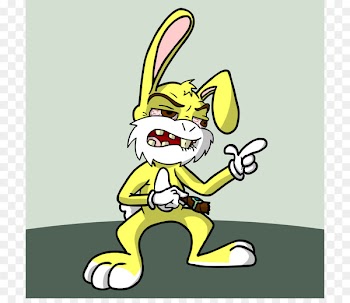 Rabbit Easter Bunny Bellingham Theatre Guild Cartoon Clip art - Mean Rabbit Cliparts 