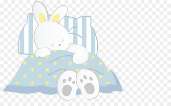 Rabbit Easter Bunny Clip art - Vector cute sleeping bunny 