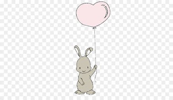 Rabbit Easter Bunny Leporids Balloon - Holding balloons bunny 