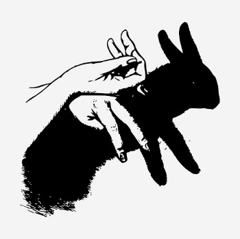Rabbit hand shadow clipart illustration | Free Vector - rawpixel