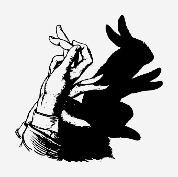 Rabbit hand shadow clipart illustration | Free Vector - rawpixel