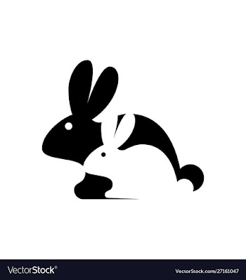Rabbit icon logo design vector image