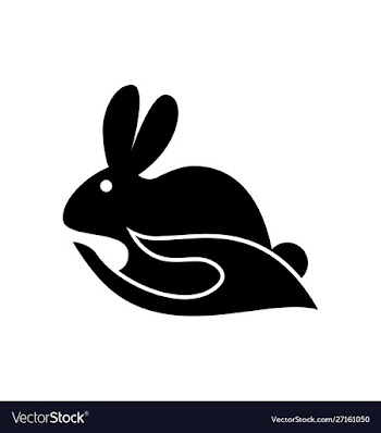Rabbit icon logo design vector image