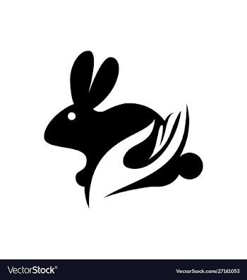 Rabbit icon logo design vector image