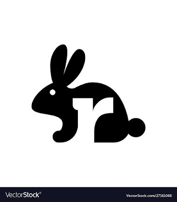 Rabbit icon logo design vector image