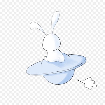 Rabbit Icon - Sit UFO Bunny 
