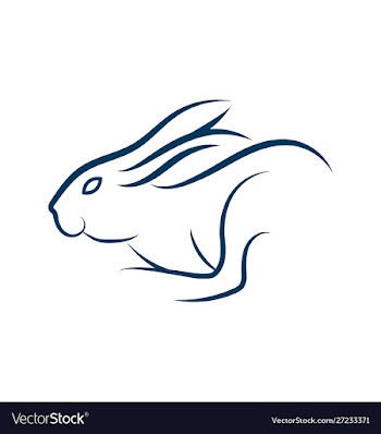 Rabbit logo concept cute rabbit rabbit logo vector image