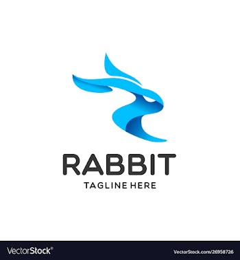 Rabbit logo vector image