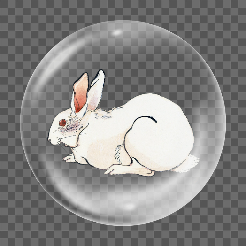 Rabbit png vintage animal sticker, | Free PNG - rawpixel