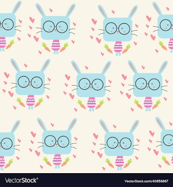 rabbit seamless pattern