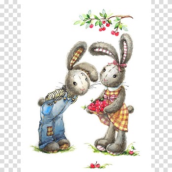 Rabbit Watercolor painting Art , rabbit transparent background PNG clipart