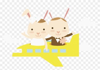 Rabbit Wedding Clip Art - Cartoon