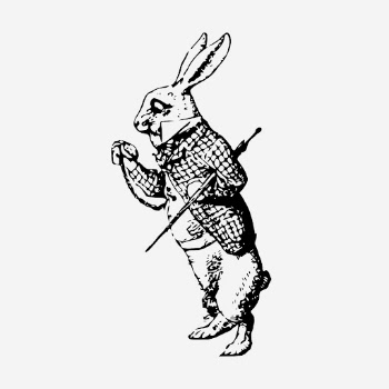 Rabbit with pocket clock, vintage | Free Photo Illustration - rawpixel