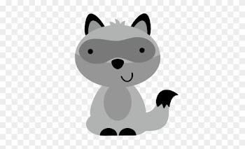 Raccoon Svg Files For Scrapbooking Camping Svgs Cute - Free Baby Woodland Clipart