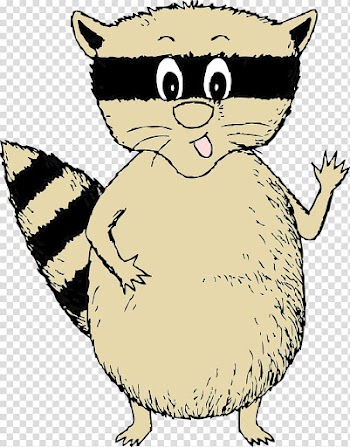 Raccoon , Yellow raccoon transparent background PNG clipart