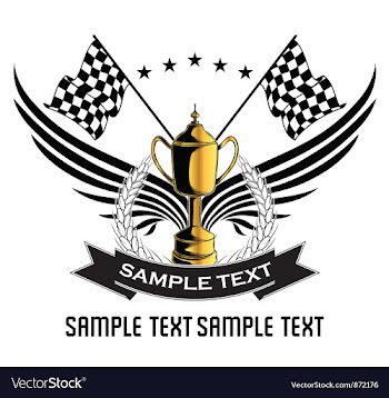 Race emblem vector image