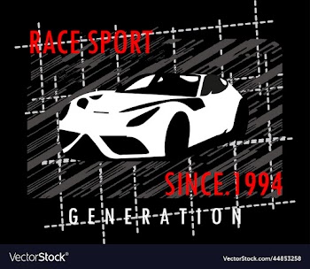 race sport typography for t shirt design premium