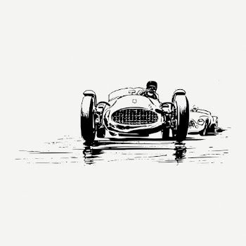 Racing car drawing, vehicle vintage | Free PSD - rawpixel