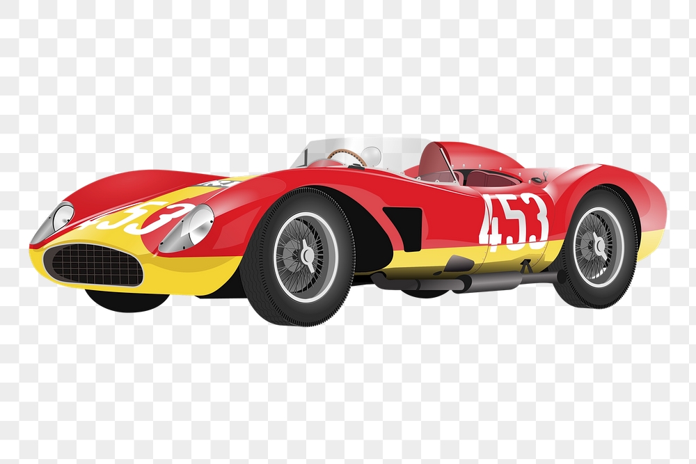 Racing car png sticker, vehicle | Free PNG - rawpixel