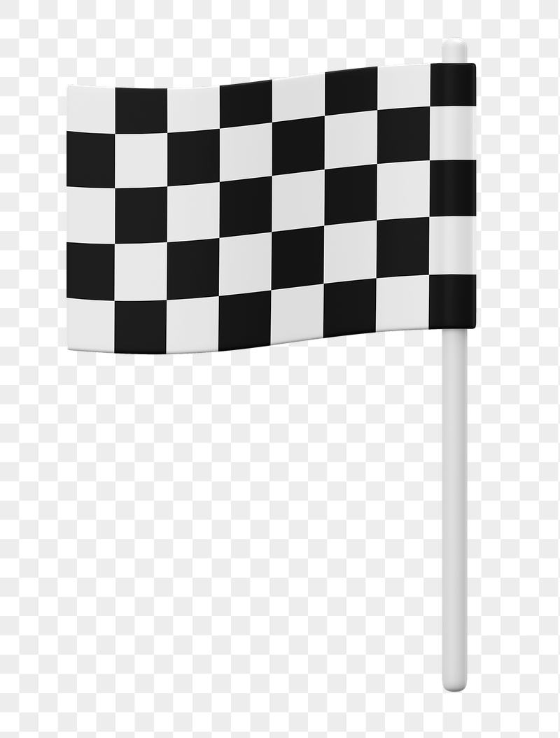 Racing flag 3D png sticker, | Free PNG - rawpixel