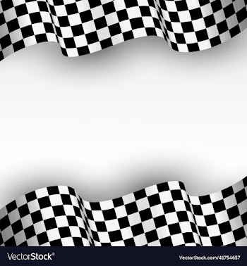 racing flag background in 3d style