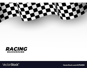 racing flag background in 3d style