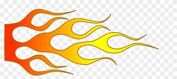 Racing Flame Vector Image - Flames For Pinewood Derby Car