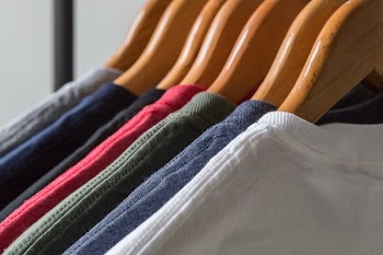 Rack Of Blank Tshirts