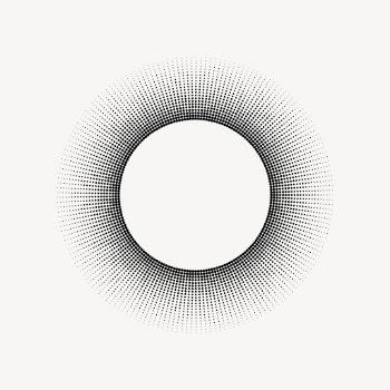 Radial halftone frame, dotted pattern | Free PSD - rawpixel