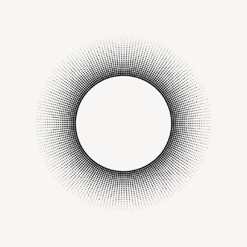 Radial halftone frame, dotted pattern | Free Vector - rawpixel