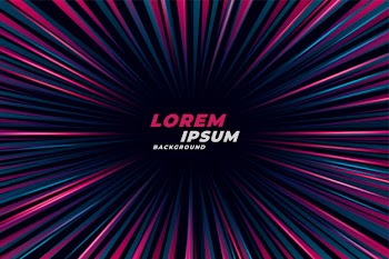 Radial zoom light rays futuristic background Free Vector